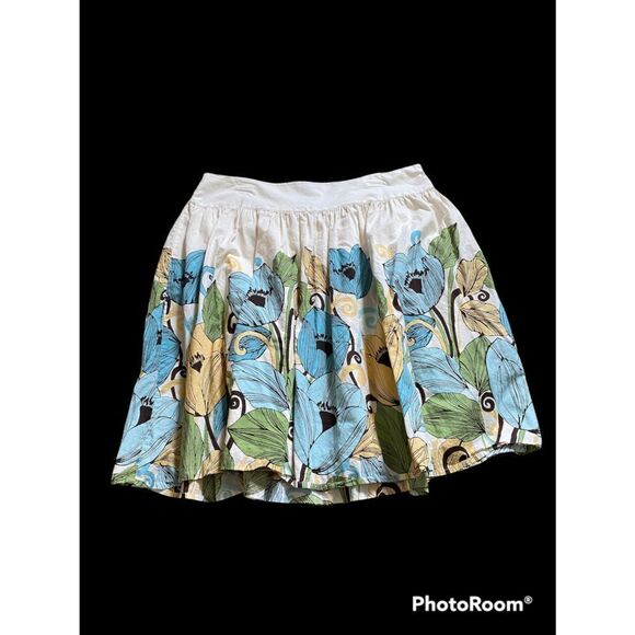 Vintage Apt 9 Floral Print A Line Skirt - Picture 1 of 7